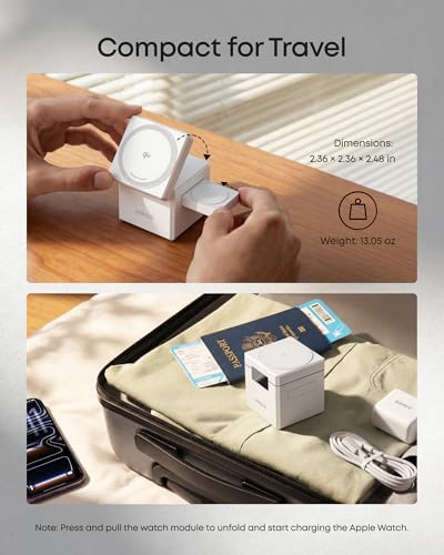 Anker 3-in-1 Cube MagSafe Compatible Qi2 15W Foldable Charging Station - Image 5