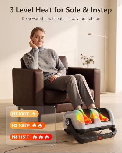 Pro Electric Shiatsu Foot Massager with Heat, Size 12.5 - Image 4