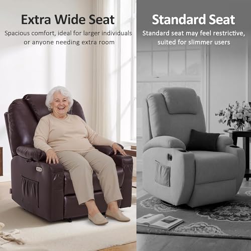MCombo Power Lift Recliner Chair for Elderly, Heat and Massage R7045 - Image 4