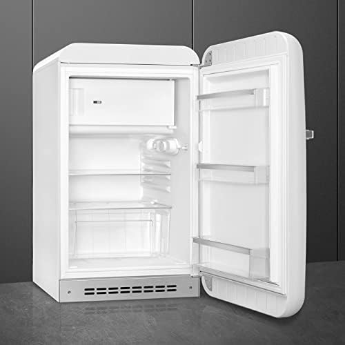 Smeg FAB10 50's Retro Style Aesthetic Refrigerator with 4.48 Cu Total Capacity, 2 Glass Shelves, LED Internal Light, 22-Inches, White Right Hand Hinge Made In Italy - Image 5