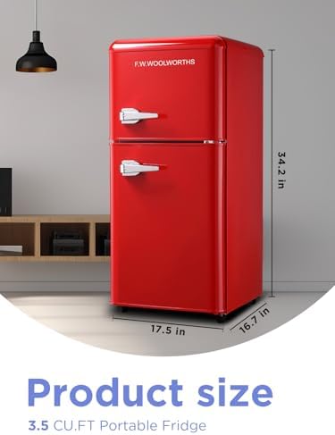 F.W.WOOLWORTHS 3.5 Cu.Ft Refrigerator with Freezer - Image 2