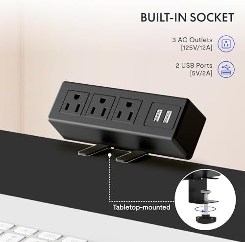 FLEXISPOT EN2 60"x24" Standing Desk with Power Strip Bundle, Maple - Image 4