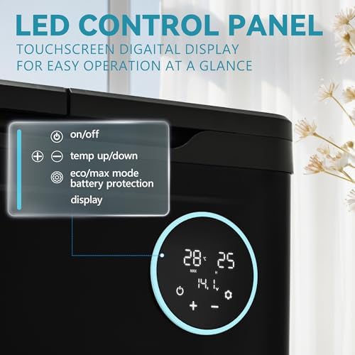 EUHOMY 37QT 12 Volt Refrigerator,Dual Zone -4℉~68℉ Portable Freezer for Car - Image 4