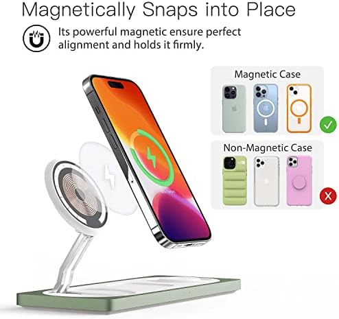 PETINO 3 in 1 Wireless Charging Station for Apple Devices with MagSafe - Image 2