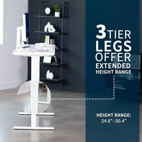 VIVO White 60 x 24 in Standing Desk, DESK-KIT-2W6W - Image 5