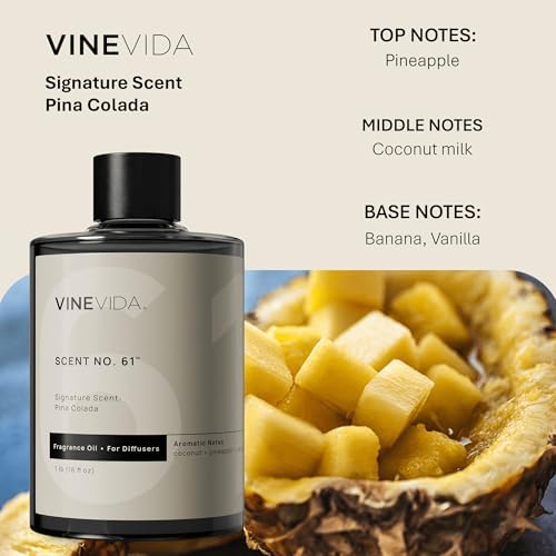 VINEVIDA [16 Fl Oz] Pina Colada Oil for Cold Air Diffusers, Essential Oils for Diffuser Oil Refill & Air Freshener Room Spray - Image 2