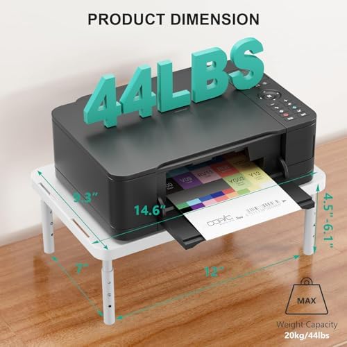 WALI Computer Monitor Stand for Desk, Adjustable Laptop Riser, up to 44 lbs - Image 3