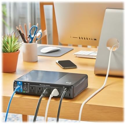 Eaton Tripp Lite BC600RNC 600VA Small UPS 300W 4 Outlets 5ft Extension Cord - Image 2