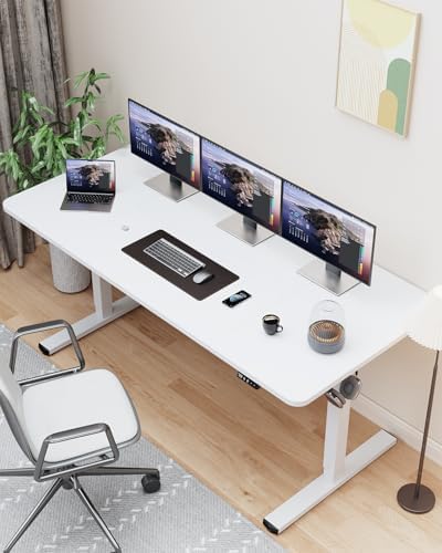 63" Large Electric Standing Desk Adjustable Height for Home Office - Image 2