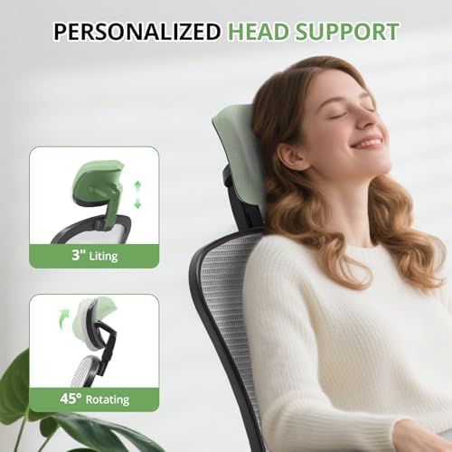 Synorla Office Chair|330LBS Capacity Ergonomic Desk Chair - Image 5