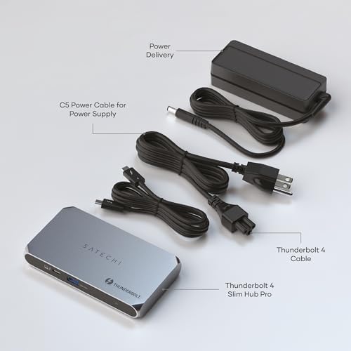 Satechi Thunderbolt 4 Slim Hub Pro, Docking Station, 100W USB-C Charging - Image 5