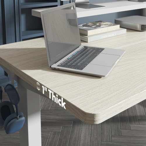 FLEXISPOT 48"x30" Electric Standing Desk, White Wood Grain - Image 3
