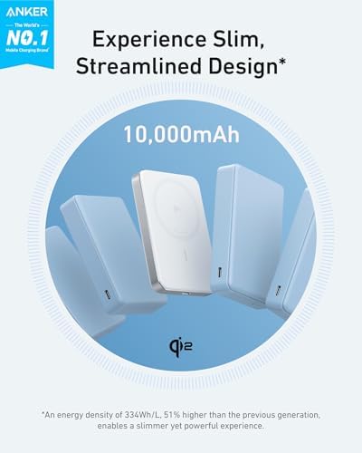 Anker MagGo Power Bank, 10,000mAh Qi2-Certified 15W Portable Charger - Image 2