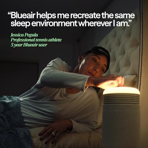 BLUEAIR Air Purifiers with Sunrise Alarm Clock for Home Bedroom Dorm, Beige - Image 4