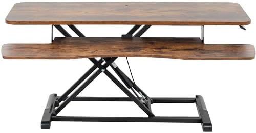 VIVO Rustic Vintage Brown 42 inch Standing Desk Converter, DESK-V042KN by VIVO