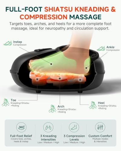 Snailax Foot Massager for Plantar Fasciitis, Neuropathy Circulation,Size 14 - Image 4