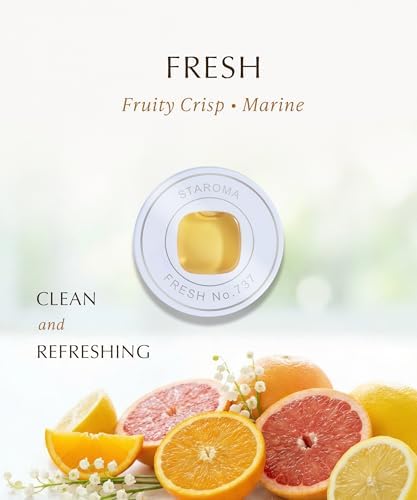 Fresh (Fruity Essential Oil Refill), Compatible with STAROMA Waterless Essential Oil Diffuser – Premium Aromatherapy Fragrance, Gentle and Consistent Scent – for Car, Office, 200 sqft Small Room - Image 2