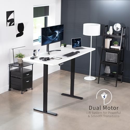 VIVO White 71 x 30 in Standing Desk, DESK-KIT-E2B7W - Image 4