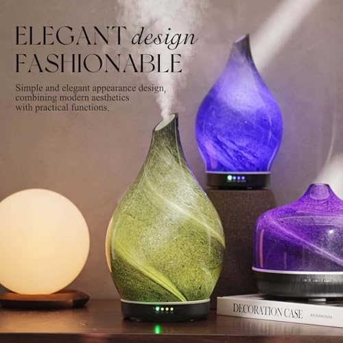 Porseme 280ml Remote Essential Oil Diffuser 3D Glass Ultrasonic Mist 7H - Image 7