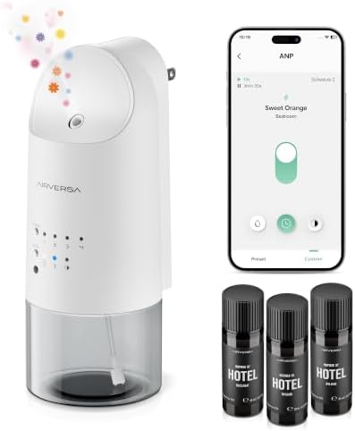 Airversa ANP Smart Plug in Wall Waterless Essential Oil Diffuser, White by Airversa