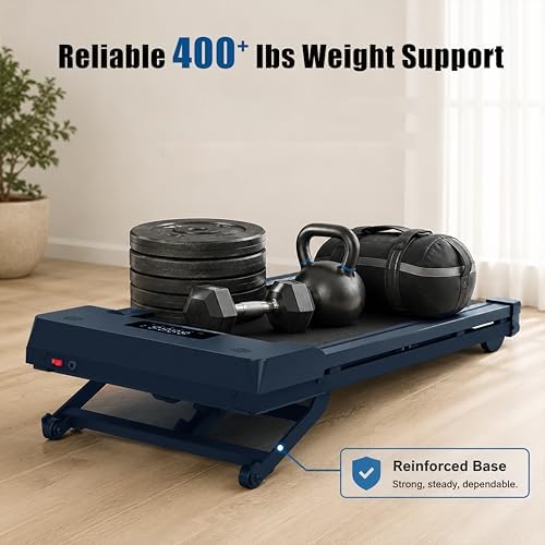 Walking Pad Treadmill, Under Desk Treadmill, Auto Incline, Matte Navy Blue - Image 5