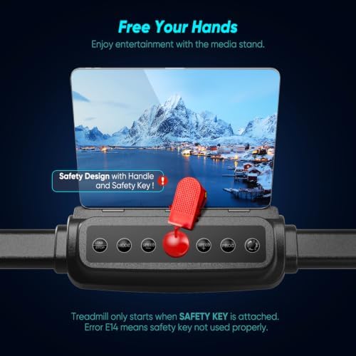 NEWBULIG Walking Pad Treadmill for Home, Lightweight Walk Machine with Remote Control and LED Display, Portable Treadmill Under Desk for Walking, Jogging, Running - Image 4