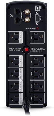 CyberPower CP1500AVRT AVR UPS Battery Backup and Surge Protector - Image 4