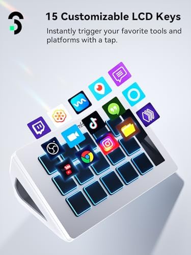 SOOMFON Stream Controller Studio Control Deck 15 Macro Keys and Dashboard - Image 2