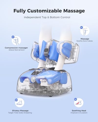 EaseZen Foot and Calf Massager with Heat, 2 in 1 Detachable for Neuropathy - Image 5