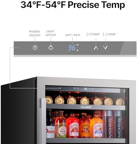 Ca'Lefort 24 inch Beverage Refrigerator, 180 Can Beverage Fridge - Image 4