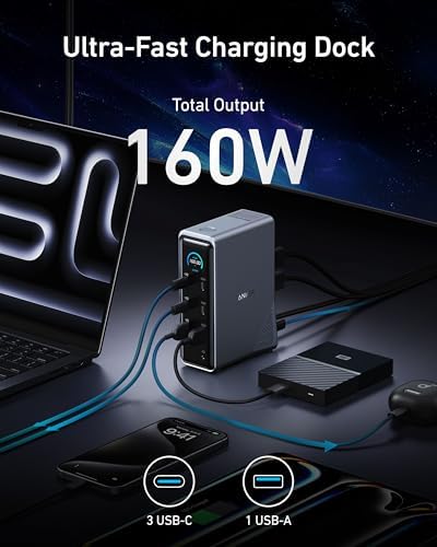 Anker Prime Docking Station, 14-in-1 Laptop Docking Station Dual Monitor - Image 4