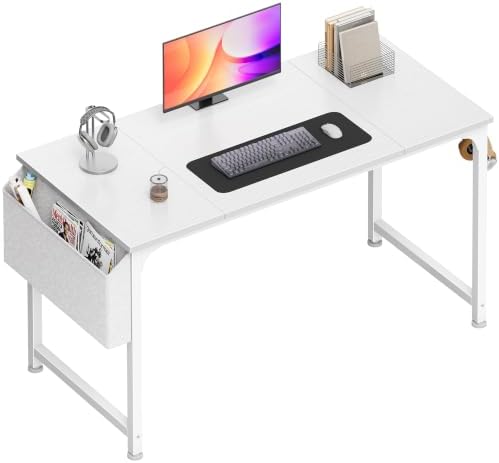 PRAISUN 47'' Computer Desk with Fabric Storage Bag by PRAISUN