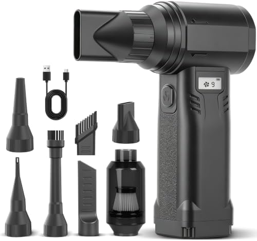 Compressed Air Duster, 300,000RPM Electric Air Duster with LED Light by Unknown