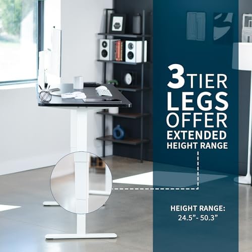 VIVO Black 71 x 30 in Standing Desk, DESK-KIT-2W7B - Image 5