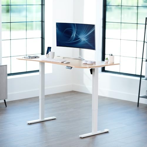 VIVO Light Wood 63 x 32 in Standing Desk, DESK-KIT-1W1C - Image 2