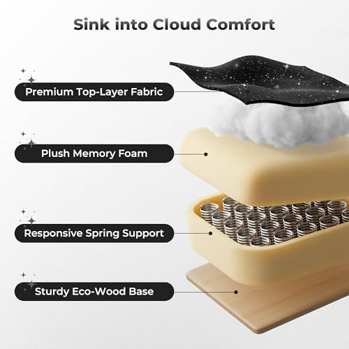 Big and Tall Office Chair, Flip Armrests for Pets & Cross Legged Sitting - Image 6