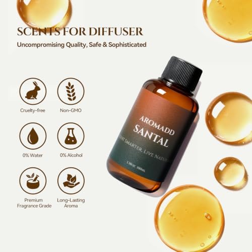 Aromadd Santal Diffuser Oil Inspired by Luxury Hotel Scent, 100 mL - Image 5