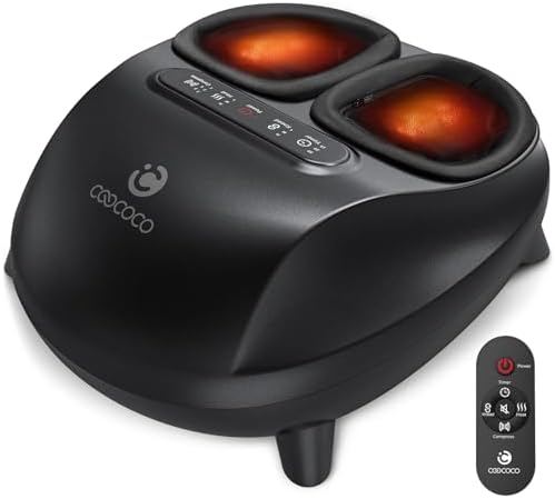 CooCoCo FSA Eligible Foot Massager with Heat, Remote Control by CooCoCo