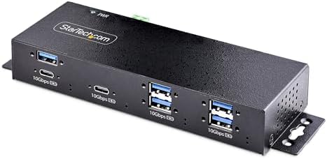 StarTech 7-Port Industrial USB Hub 10Gbps, TAA, USB 3.2 Gen 2 (HB31C5A2CME) by StarTech