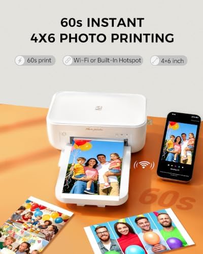 HPRT Photo Printer 4x6, +108 Sheets Photo Paper & 2 Ribbons - Image 6
