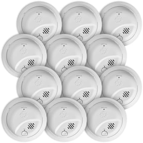 First Alert SMI100-AC, Hardwire Interconnect Smoke Alarm with Battery Backup, 12-Pack by FirstAlert