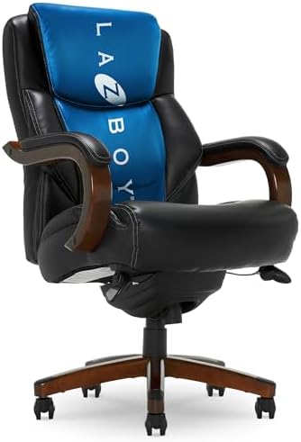 La-Z-Boy Big and Tall Executive Office Chair Lumbar Support, Leather Chair by Unknown