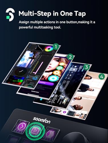 SOOMFON Stream Controller Studio Deck 6 Macro Keys, 3 Dials, 3 Buttons - Image 3