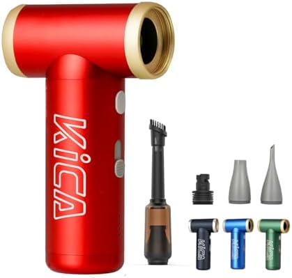 KiCA JetFan 2S Combo Electric Air Duster, 117,000RPM Blower, Red by KiCA