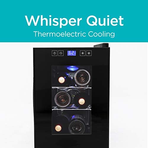 BLACK+DECKER 6-Bottle Thermoelectric Wine Cellar, BD60016, Black - Image 4