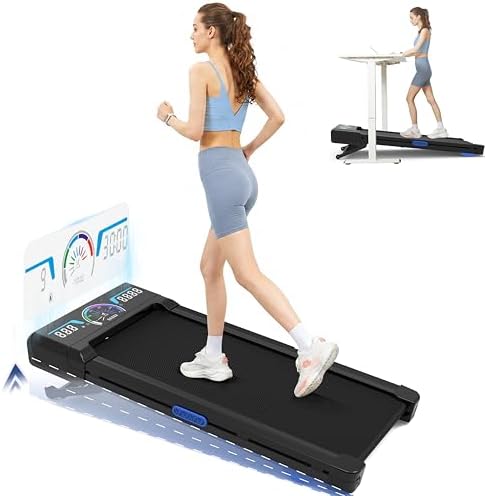 Walking Pad Treadmill 12% Auto Incline, Under Desk Treadmill by TRAILVIBER