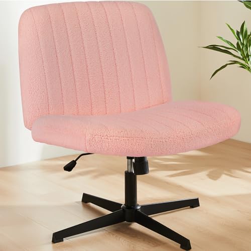 Sweetcrispy Criss Cross Office Chair, Vanity Chair No Wheels by Sweetcrispy