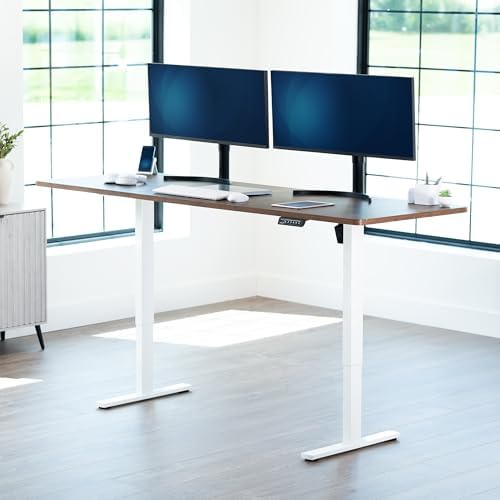 VIVO Rustic Vintage Brown 83 x 30 in Standing Desk, DESK-KIT-1W8N - Image 2