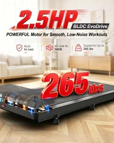 Walking Pad Treadmill with 8% Incline, Under Desk Treadmill for Home Office - Image 4
