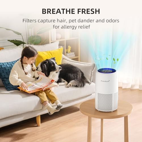 AromaRoom Air Purifier for Home, Air Cleaner for Smoke Pollen Dander Hair - Image 6